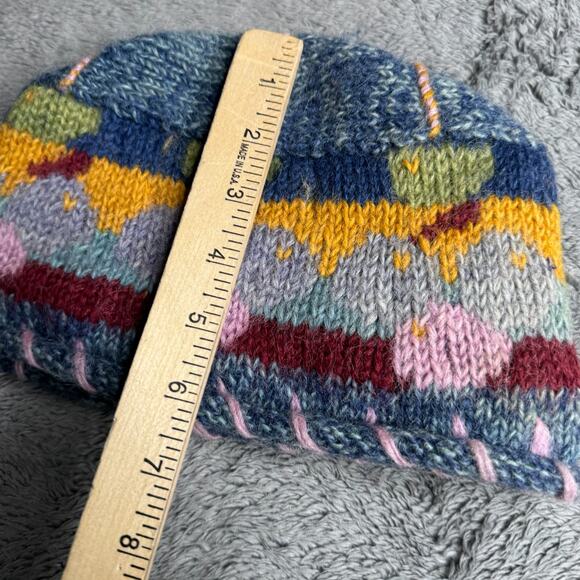 Lost Horizons Sundance Catalog Wool Fleece Lined Beanie Hat Handmade Cozy - Picture 6 of 6